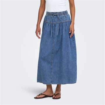 ONLY LYRA A-LINE DNM MAXI SKIRT MEDIUM BLUE DENIM - 15369234
